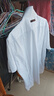 才子（TRIES）【易打理】男士短袖衬衫夏季职业衬衣商务正装纯色简约衬衫 白色 3XL 42(180/100A) 实拍图