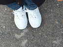 乔丹格兰36-50皮面加绒加厚大码46 47 48休闲鞋防水鞋 加绒白色 40 实拍图