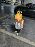 巴厘小猪（BALIPIG）宝宝冬季外出棉服外套加厚保暖夹棉儿童棉袄可爱甜美 丹红 110 cm 实拍图