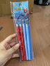 迪士尼（Disney）免削铅笔 下蛋笔可换芯小学生书写子弹头HB铅笔写字笔 儿童卡通文具 4支装/漫威A73105-A1X 实拍图