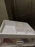 京东物流 化妆品收纳盒梳妆台置物架桌面高级感整理抽屉柜 中号2层（1层抽屉+1层顶部置物架） 24*20*12cm 透明白 实拍图