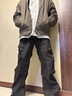 nasawassup三防暴雨级防水冲锋裤男春秋冬季加绒休闲登山美式机能工装裤子男 黑色 H333 常规 2XL 【建议135-150斤】 实拍图