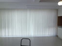 九影梦幻帘智能电动窗帘垂直百叶帘透光不透人纱帘客厅窗帘阳台落地窗 半遮光（克重约80g）-天鹅白 实拍图