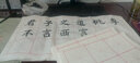 手捞坊 宣纸米字格书法纸书法毛笔字纸练习书法纸学生半生熟练习纸加厚毛笔书法纸批发100张作品比赛用 半生熟10cm18格 实拍图