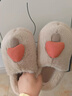 QYCKABY棉拖鞋女秋冬季2025新款居家毛绒防寒保暖踩屎感厚底防滑地板拖男 米色【柔软冬季】 38-39 正码 实拍图