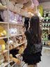 沐霓学院风波点帆布双肩包包女秋季2026新款潮韩国背包百搭休闲旅行包 休闲小背包灰色蝴蝶结20*8*20 实拍图