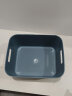 百露收纳盒家用厨房长方形杂物置物箱储物筐塑料整理桌面零食抽屉盒子 静谧蓝中号【升级特厚磨砂质感】 实拍图