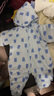 舒贝怡婴儿衣服新生儿连体衣男女保暖夹棉满月周岁宝宝哈衣百天爬服蓝73 实拍图
