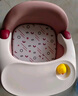 蒂乐儿童凳子婴儿叫叫椅家用小板凳宝宝吃饭餐椅靠背座椅矮椅子餐桌椅 蔓菲特粉 PVC垫+餐盘+轮子 实拍图