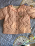巴厘小猪女童棉服冬季夹棉加绒宝宝衣服冬天保暖小女孩上衣秋冬儿童外套 粉色 100 cm 实拍图