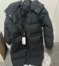 森马（Semir）90绒羽绒服女长款显瘦可拆卸连帽保暖外套冬季黑色三防防寒服 【至臻黑巧】黑色（灰鸭绒）90001 灰鸭绒 XS 实拍图