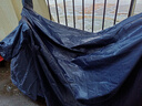 锦赞加厚牛津布车衣 电动车车罩摩托车遮雨罩新国标电瓶车盖车布防晒 双耳XL【2.0-2.2米之内】藏青色牛津布 实拍图