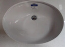 美标台下盆嵌入式家用陶瓷卫生间台盆洗脸盆洗手盆不含龙头和下水 0470台下盆 实拍图