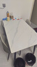 迪玛森岩板餐桌家用餐桌椅组合轻奢现代简约小户型饭桌客厅长方形桌子 亚光白【27MM厚】送货到家 130cm 【宽70CM】一桌四椅 实拍图