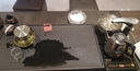 向豐 整套乌金石茶盘茶具套装 带全自动电热水壶功夫茶台茶海 茶 闲池-不锈钢套装 70*37*3cm 实拍图