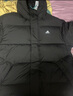 adidas 拒水防泼防风保暖鸭绒羽绒服面包服男女同款阿迪达斯官方   黑色   2XL 实拍图