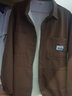 迪伽达 衬衫男士外套春秋季新款斜纹抗皱文艺风工装宽松休闲衬衣女 ANNZ-2023-2棕色 L 实拍图
