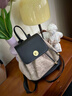 CinvaiKrose包包女包轻奢双肩包女士2025新款书包通勤水桶包学生背包 黑色 实拍图