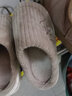 洁丽雅棉拖鞋男士秋冬季室内家居加绒保暖防滑厚底家用情侣踩屎感拖鞋女 浅咖【4.0cm厚底】 40-41 (适合39-40码 ) 实拍图