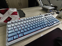 狼蛛（AULA）S99无线蓝牙有线三模键盘机械手感 游戏电竞专用RGB背光拼色静音键盘鼠标套装mac电脑键盘 S99Pro星云冰蓝【多功能显示屏】三模RGB 实拍图
