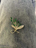 纪哲思 CHEZHESI花朵胸针高档女气质施华洛世锆胸花防走光别针520情人节送女友 麦穗花胸针【祖母绿】 实拍图