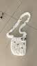 COSMICKISS手工DIY编织包包HelloKitty毛线材料包制作新年送女友礼物斜挎包 【KT猫款/白配粉】DIY手工包包 （材料包+教程）毛绒肩带 实拍图