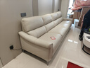 芝华仕头等舱橙意50611B真皮零靠墙电动沙发白色3.38m简约沙发客厅直排 实拍图