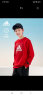 adidas阿迪达斯官方轻运动男大童儿童印花圆领套头卫衣HZ0217 浅猩红 164CM 晒单实拍图