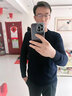 恒源祥纯色羊毛绒衫羊毛毛衫男加厚半高领毛衣中年男士针织打底保暖衣服 100%不起球高档黑色 圆 领 2XL 180码(适合160-180斤) 实拍图