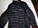 恒源祥品牌轻薄羽绒服男士2024年秋冬季新款纯色超轻便立领短款保暖外套 YR8008款黑色 L 175建议120-135斤) 实拍图
