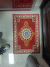 星晚进门口玄关地垫喜庆入户欧式客厅防滑毯子红色耐脏免洗脚垫可裁剪 典雅红 40*60CM 实拍图
