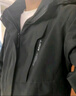 回力冲锋衣男女三合一户外防风防水登山服抓绒衣可拆卸夹克外套黑色 实拍图