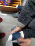 卡特兔宝宝学步鞋儿童婴幼儿早秋童鞋软底机能鞋男女宝网面透气室内鞋子 蓝色-加绒 23 内长14.0cm 脚长13.0-13.5 实拍图