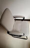 南皇弓形椅办公椅老板椅久坐家用电脑椅办公室座椅总裁椅麻将椅子靠背 浅灰色 科技布 -无头枕-加高靠背 不可调节 固定扶手 +乳胶+加粗钢脚 实拍图