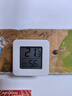 家用电子温湿度计 室内干湿家用温湿度显示器迷你便携高精度壁挂式静音 白色精致款-1个 实拍图