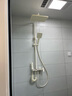 派菲娅奶油风恒温淋浴花洒套装家用沐浴全套钢琴花洒卫浴全铜龙头淋浴器 【玻璃-恒温数显】奶白方 实拍图