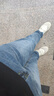 真维斯（Jeanswest）王一博代言牛仔裤男秋冬新款天丝舒适修身直筒高端潮牌休闲裤子男 蓝灰+深蓝【天丝厚款组合】 32 码(2尺5) 【建议130-140斤】 实拍图