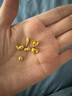 周大生【生日礼物】黄金投资金小金豆锦鲤大米元宝福袋足金送女友 金花生（约1g） 满1件赠精美许愿瓶 实拍图
