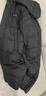 雪中飞连帽长款羽绒服男士冬季纯色加厚极寒高充绒羽绒衣防寒羽绒外套 黑色 XL (180) 实拍图