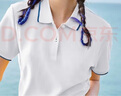 佐丹奴polo衫女夏季翻领上衣珠地布修身短袖POLO衫女05311399 实拍图