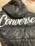 Converse匡威儿童男童连帽羽绒服秋冬新品保暖外套女童短款加厚红色面包服 正黑色 160 /76 【建议身高152-158cm】 实拍图