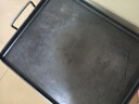 铁板哥铁板烧铁板商用摆摊铁板烧盘家用烤肉冷面豆腐烤鱿鱼烧烤不粘烤盘 38*30*厚4mm 内深2厘米【家用款 实拍图