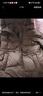 艾莱依鹅绒羽绒服女气质时尚短款抽绳收腰连帽外套冬 蜜茶棕155 实拍图