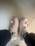 CROCS卡骆驰秋冬新品暖棉洞洞鞋男女秋冬款贝雅暖棉拖鞋|205969 白/浅灰-11H(建议买大一码) 39 (240mm) 实拍图