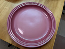 酷彩（Le Creuset）炻瓷19/23cm圆形碟 家用餐具水果盘甜品盘西餐盘沙拉盘餐盘 圆形碟石英粉 19cm 实拍图