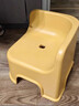 儿童塑料小凳子幼儿园靠背椅餐椅家用小板凳矮凳换鞋凳防摔洗澡凳 黄色 实拍图