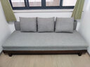 源氏木语 北欧实木沙发床小户型多功能折叠床客厅两用推拉床 【胡桃色】山毛榉-雾灰椰棕垫 1970*（820-1515）*220沙发床 实拍图