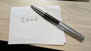 得力（deli）高端臻顺滑拔帽中性笔 0.7mm子弹头金属笔杆商务木纹签字笔 胡歌同款礼盒装 单支装A6Pro-07 实拍图