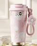 世大家咖啡杯保温杯女士高颜值大容量便携外带316陶瓷内胆双饮吸管水杯 实拍图