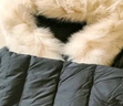 千仞岗冬季女士中长款羽绒服女百搭休闲时尚冬装保暖防寒服毛领连帽外套 魔力黑 S (160) 实拍图